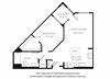 A2 -W One Bedroom One Bath Floor Plan A2 -W One Bedroom One Bath Floor Plan at Blu Harbor by Windsor, 1 Blu Harbor Blvd, Redwood City